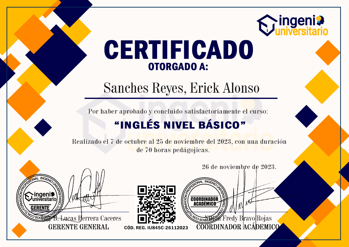 Modelo de certificado 1